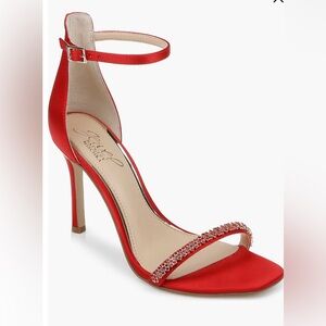 Badgley Mischka Adriane Jeweled Strap Sandal Heels